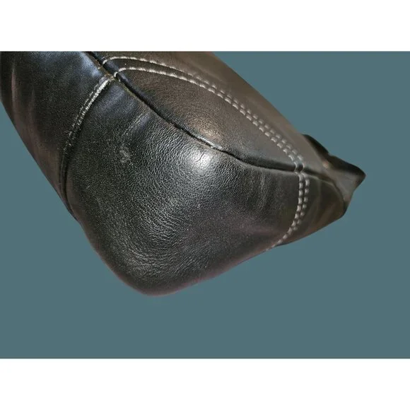 Coach Hamilton Hobo Tassel Black Leather Shoulder Bag - Picture 5 of 14